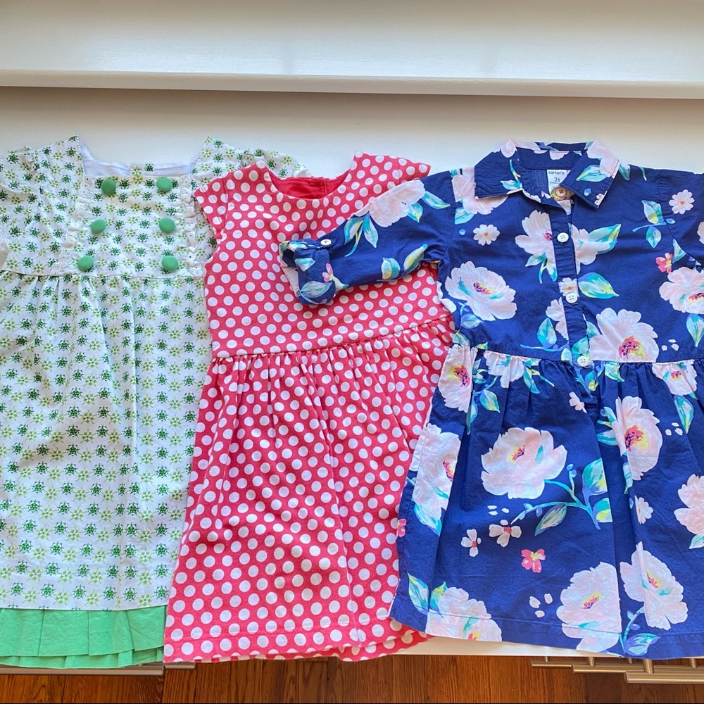 Carter’s bundle (3) dresses 3T